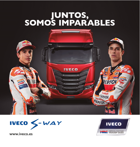 IvecoES's tweet photo. #IVECO y @HRC_MotoGP unen sus fuerzas para las 2 próximas temporadas 🏁

Los IVECO S-WAY transportarán todo el material del equipo de los pilotos @marcmarquez93  y @alexmarquez73 a partir del GP de Jerez (19 de julio)

Descubre más 👉 https://t.co/hKXjgLZK55 https://t.co/viFmBprJGu