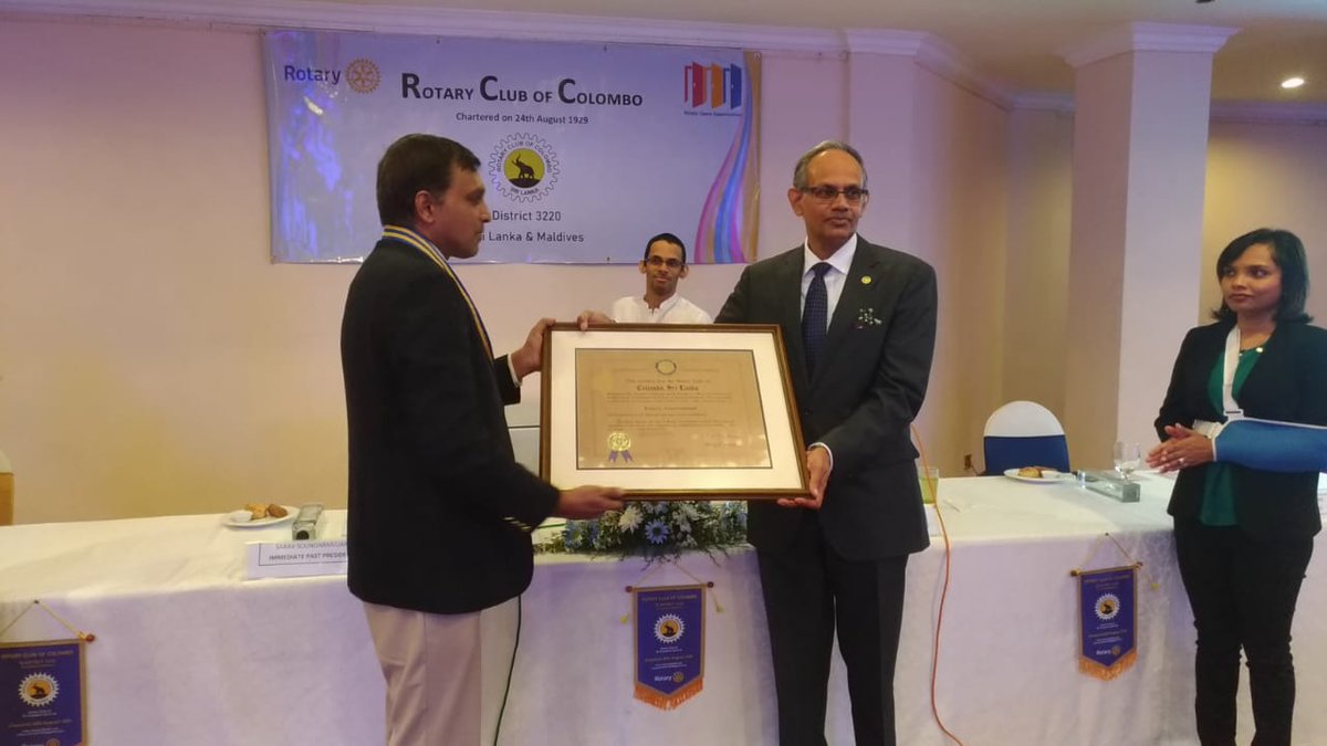 RotaryColombo's tweet photo. Rtn Nithi Murugesu has been Installed as the 92nd President of the Rotary Club of Colombo. You can find our more on https://t.co/aeE3IIAN1m https://t.co/WdSCgUboay
