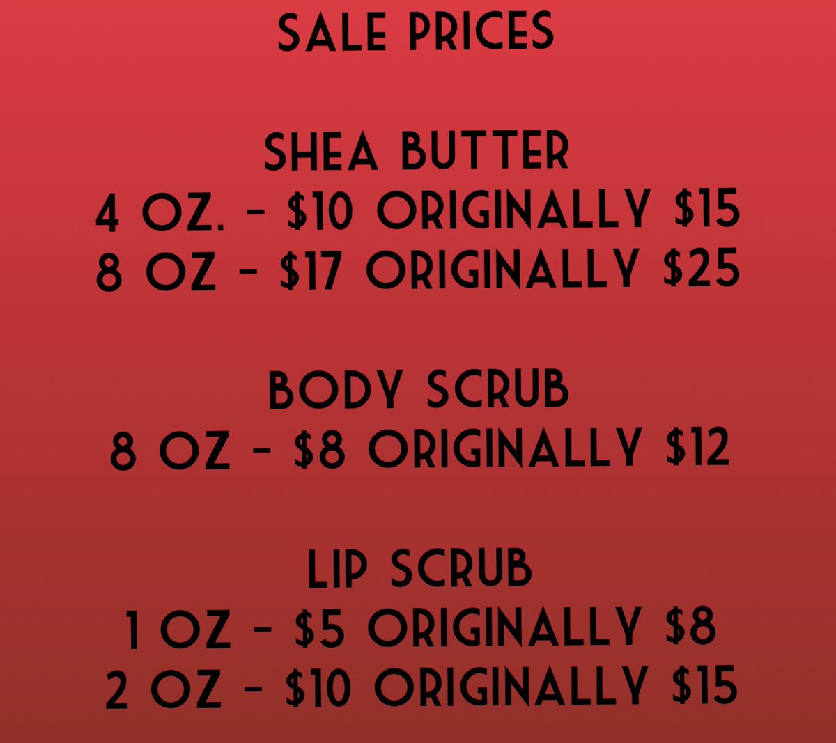 revibenp's tweet photo. @DJQUICKSILVA Help me get some new customers! Shea Butter, Brown Sugar Body Scrubs, and Brown Sugar &amp; Salt Lip Scrubs! I handmake all my products and ship them out myself. I also have a sale going on this week through Friday! #BLACKOUTDAY2020 #BlackOwnedBusiness #morninghustle #NaturalBeauty https://t.co/I7aTEGHacW