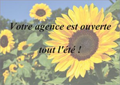 Auxipro78's tweet photo. Votre agence reste ouverte tout l’été ! Mêmes jours et mêmes heures d’ouverture 😀 Bonnes vacances ! ☀️ https://t.co/jdNbOqw3Rq
