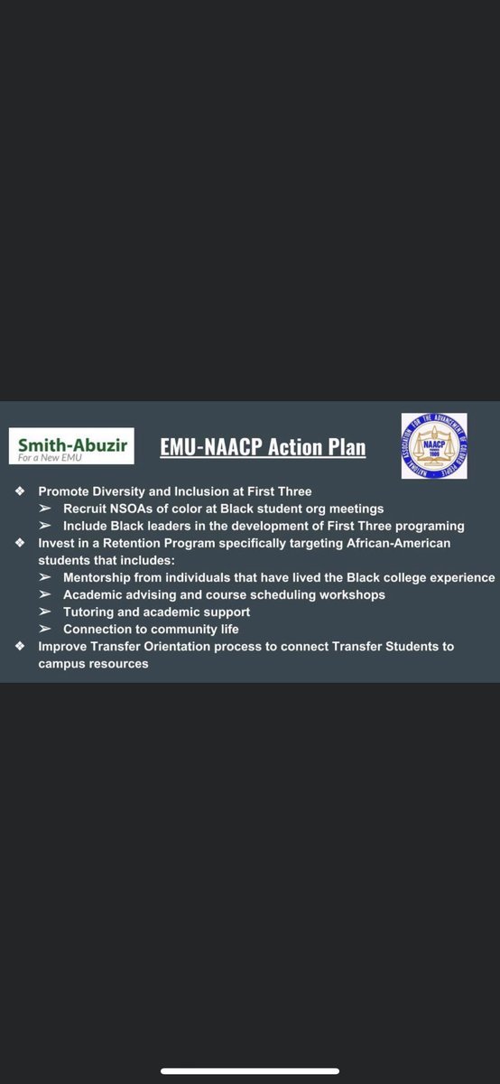balaal51's tweet photo. Be careful who you all endorse I ran for student body President I was called “unqualified” 🤣 so EMU elected a ticket they promised a lot but did little they did hire Kyra from NAACP 💪🏾 but I voted to give V the president a bigger discretionary fund to make a splash https://t.co/crp7G7ye69