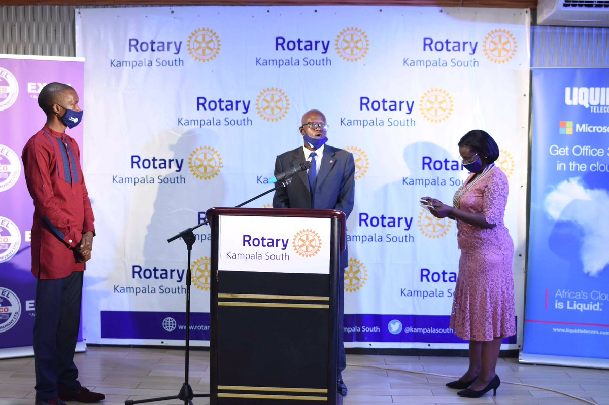I witnessed the installation of the 29th President of <a href="/KampalaSouth/">KlaSouth Rotary Club</a>, President Jennifer Byokusheka as she took on office from IPP Peter Mukulu. 

The club was the winner in the membership category as it emerged with the highest increase in membership last year. #DGRosettiVisits