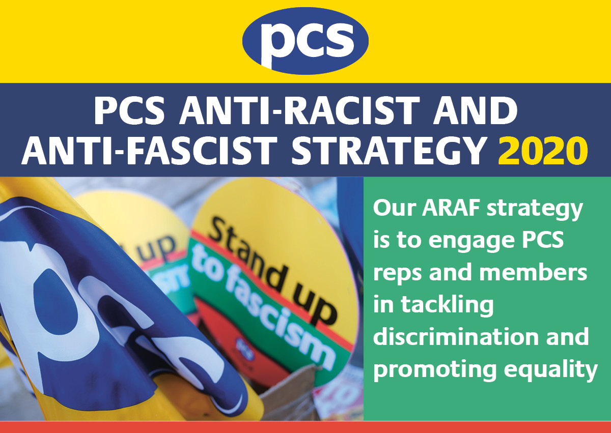 We have launched our new Anti Racist and Anti Fascist Strategy, ARAF, updated to reflect the changing nature of racism and with a focus on education for members and reps. bit.ly/PCSARAF