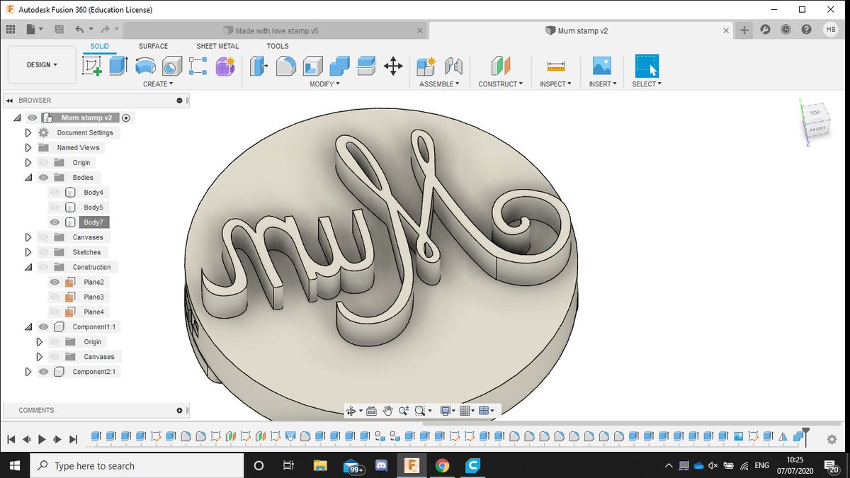 seal_stamp's tweet photo. Done the Mum design, who fancies one of these to surprise your mum with? https://t.co/FXj1j5POXv