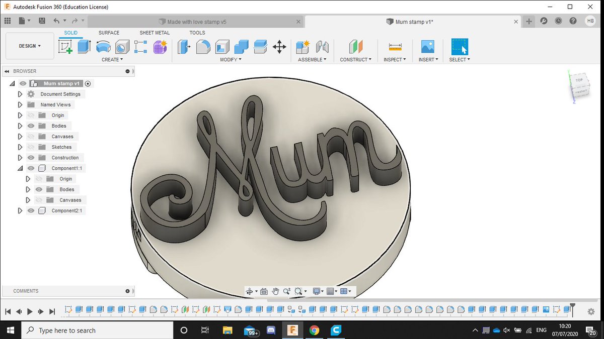 seal_stamp's tweet photo. Done the Mum design, who fancies one of these to surprise your mum with? https://t.co/FXj1j5POXv