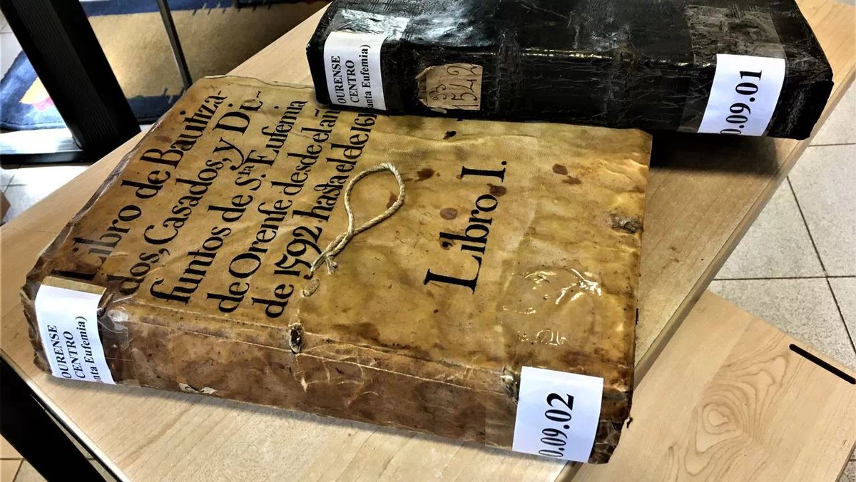 8bisabuelos's tweet photo. Los libros sacramentales de 735 parroquias, el 100% de los de la Diócesis de Ourense, digitalizados. 👏👏👏 https://t.co/HVjnMoe6qk #8bisabuelos #genealogíaespañola #antepasadosgallegos #Galicia #Ourense #DiócesisdeOurense #librosantiguos #librossacramentales #digitalización https://t.co/01np0JBM1i