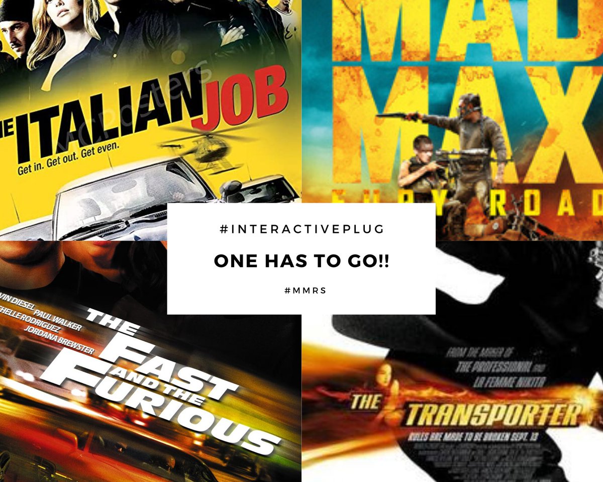 Y1079FM's tweet photo. #InteractivePlug #IPonMMRS
One has to go!!
1. The Fast & Furious franchise.
2. Mad Max.
3. The Italian Job
4. The Transporter
#MMRS w/ @RevErskineGH x @DJGANJ & @Yung_MissionGh
#MMRS #GMABCMonthOfWheels https://t.co/fWTm84O32N