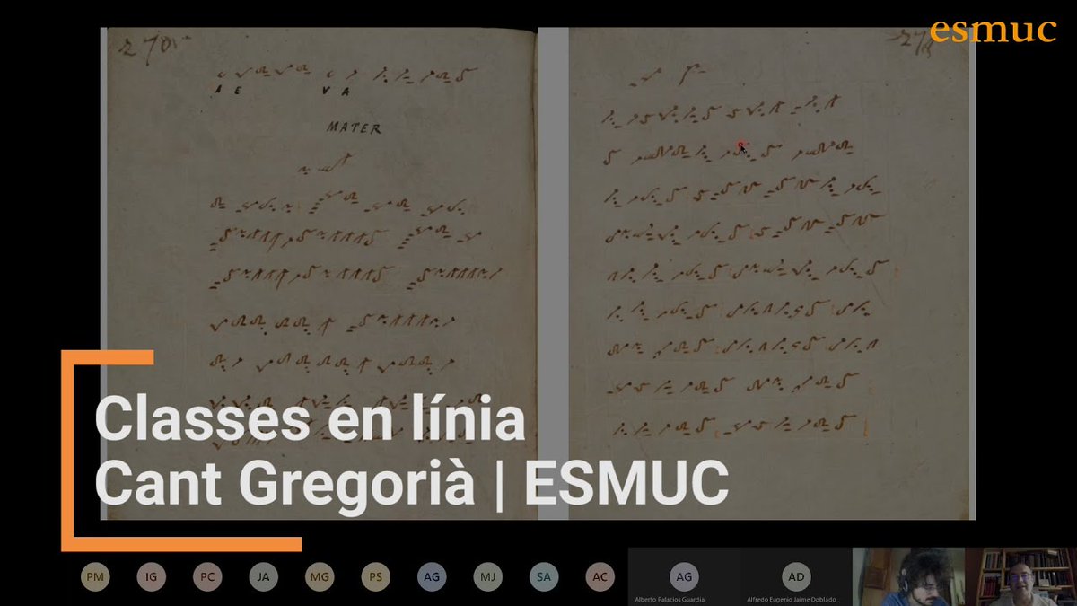 Recordeu que els #MàstersESMUC han ampliat el termini d'inscripció (27 juliol), i us convidem a veure una classe en línia de #CantGregorià del professor #JuanCarlosAsensio <a href="/scholaantiqua/">Schola Antiqua</a>, que imparteix classe en #MàsterRecerca i #MàsterAntiga

Vídeo👇
📌▶️youtu.be/lIpw4Cf2tv4