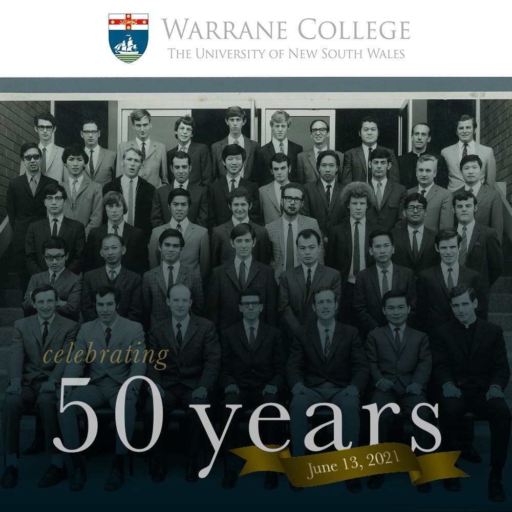 Next year, Warrane College #UNSW will be celebrating a landmark in its history: 50 years since its official opening. Friends and family of Old Boys are invited to our Anniversary Mass on Sunday 13 June 2021 at St Mary's Cathedral Sydney. #50yearsofwarrane @SydArchdiocese <a href="/UNSW/">UNSW</a>