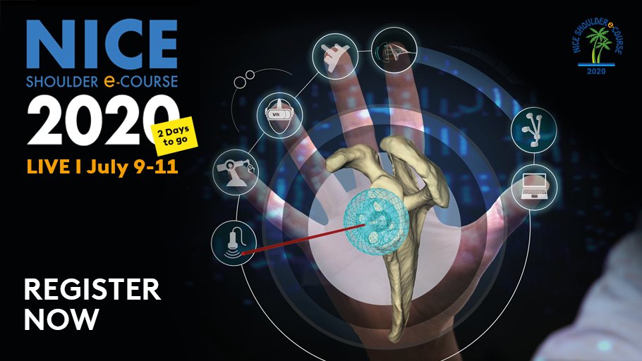 NSC_2020's tweet photo. 🔥Only 2️⃣ days before the 1st interactive virtual Shoulder course. #NiceShoulderCourse2020
🔴LIVE & INTERACTIVE SESSIONS simultaneously accessible on all Time Zones
👉REGISTER NOW https://t.co/7QvBkXOGC7
👨⚕️#orthopaedics #shoulder #pascalboileau https://t.co/tmxZjsucHf