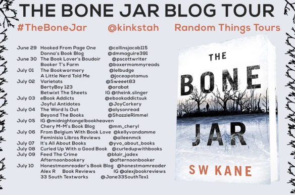RandomTTours's tweet photo. The Bone Jar sets the tone for what is an excellent start of a new detective series

@yvo_about_books talks about #TheBoneJar by @kinkstah today for the #RandomThingsTorus Blog Tour 

https://t.co/BGLyZ2Z6D4 https://t.co/DzHEyGefPO
