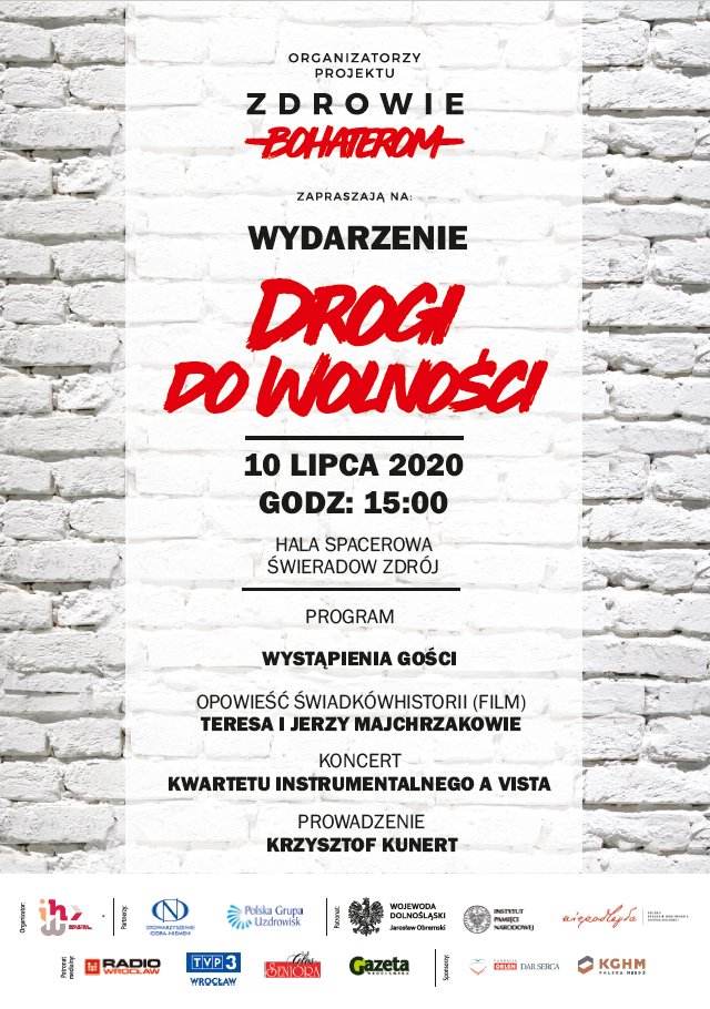 Zapraszamy już w najbliższy piątek na niezwykłe spotkanie z historią w Hali Spacerowej.
#zdrowiebohaterom #polskagrupauzdrowisk #uzdrowiskoswieradow