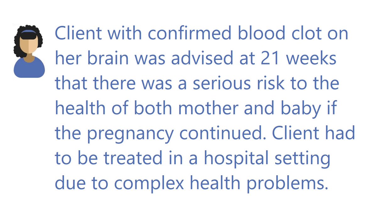 Sometimes, women seek a termination for health reasons, or because the pregnancy has caused their health to detriorate. These very same health conditions can make it more difficult to find appointments for these patients.