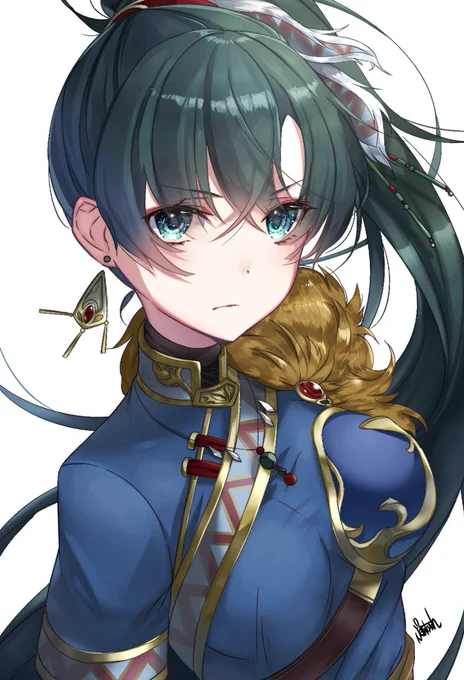FEからリンディスさんです!(一枚目はサイファの絵です)
#ポニーテールの日 