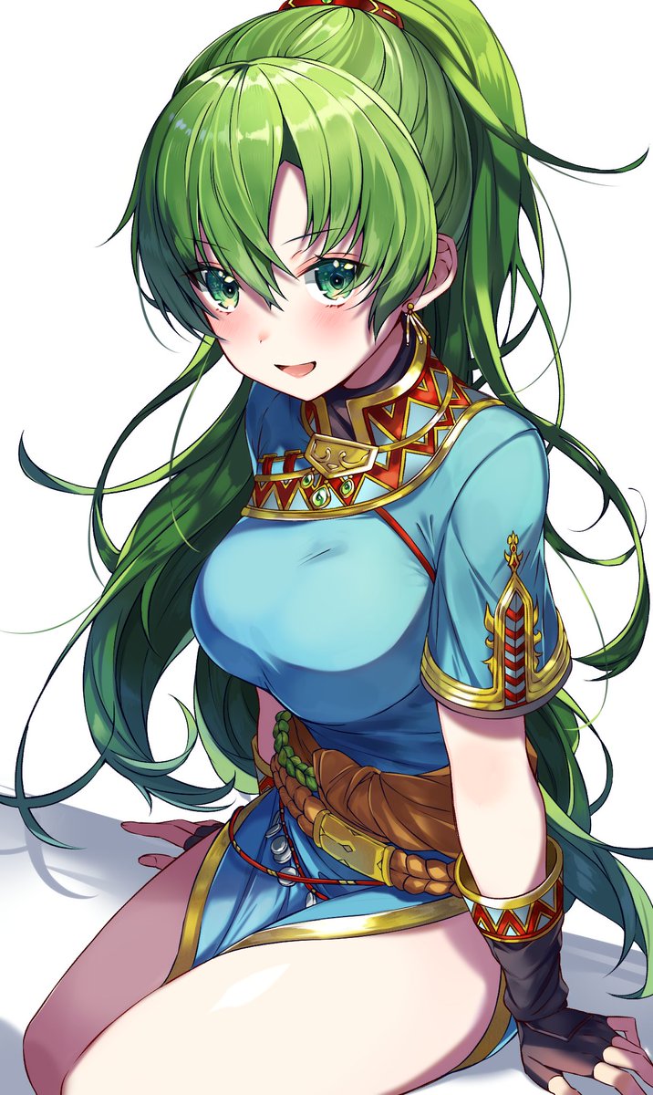 リンディス 「FEからリンディスさんです!(一枚目はサイファの絵です)
#ポニーテールの日 」|ぷきゅのすけ/絵師100人展参加いたします！のイラスト