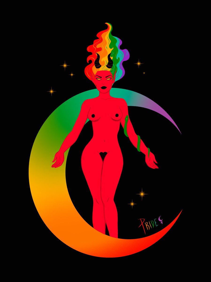 Love and freedom. Hail Lilith.

#PrideMonth2020 #LiliTh #pride #LGTBI #characterdesign #illustrationartists