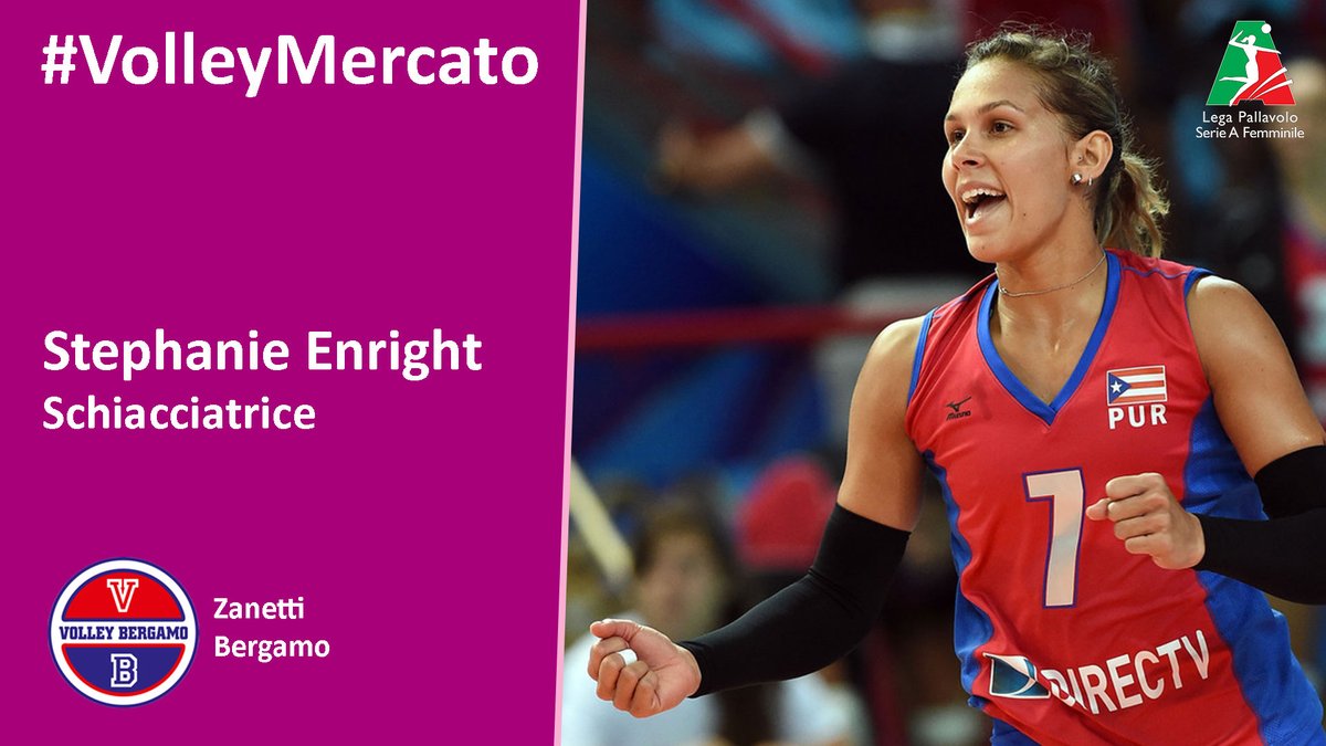 LegaVolleyF's tweet photo. 🏐🔁🇵🇷🇭🇷Stephanie Enright e Beta Dumancic a Bergamo!

Doppio colpo della @volleybergamo #Bergamo che annuncia l'arrivo di Stephanie #Enright e Beta #Dumancic ! 💪😍

🗞⬇⬆🗞 Resta aggiornato sul #VolleyMercato di #SerieA1 🗒💪😉👉 https://t.co/T7D2QIwMRS
#ILoveVolley https://t.co/sIeuQLwqYd