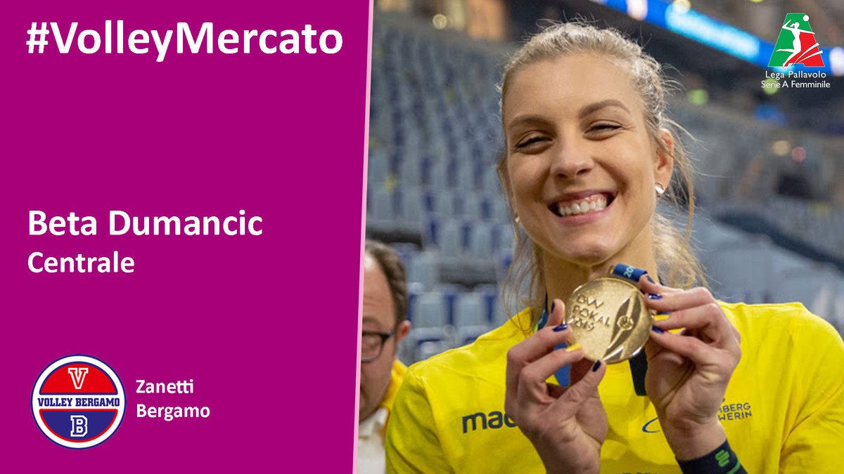 LegaVolleyF's tweet photo. 🏐🔁🇵🇷🇭🇷Stephanie Enright e Beta Dumancic a Bergamo!

Doppio colpo della @volleybergamo #Bergamo che annuncia l'arrivo di Stephanie #Enright e Beta #Dumancic ! 💪😍

🗞⬇⬆🗞 Resta aggiornato sul #VolleyMercato di #SerieA1 🗒💪😉👉 https://t.co/T7D2QIwMRS
#ILoveVolley https://t.co/sIeuQLwqYd