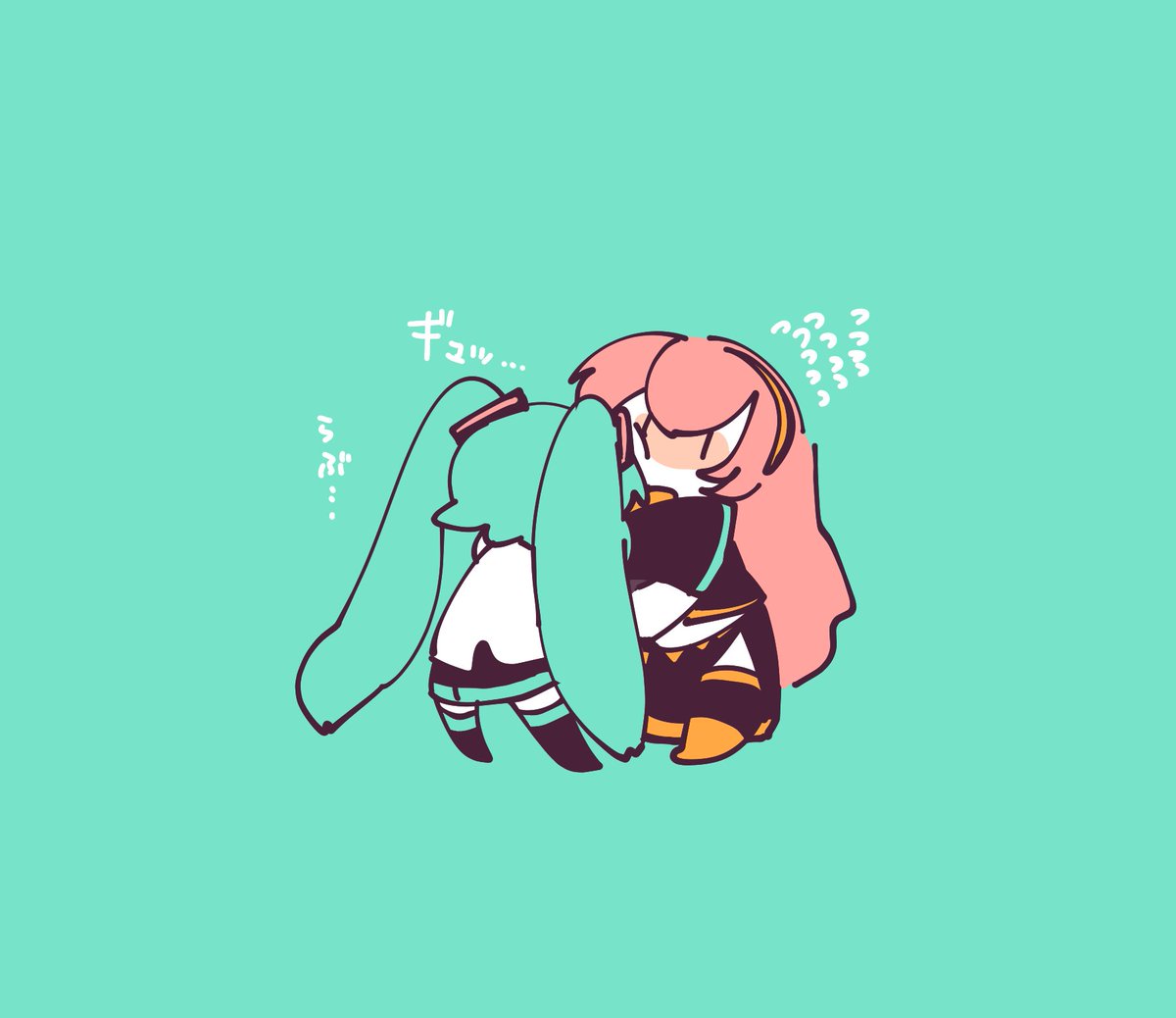 初音ミク ,巡音ルカ 「ミクさんの願いを叶えてあげたいルカさん? 」|袁のイラスト