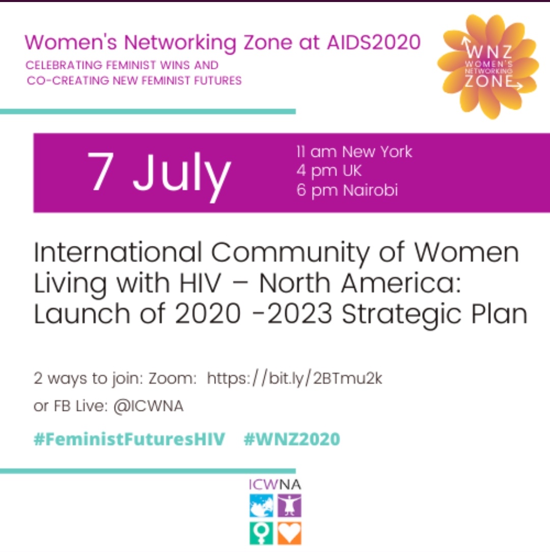 womandlaorg's tweet photo. Today at #WNZ2020, join @ICW_Global to celebrate the launch of their 5years strategic plan. Register here-https://t.co/CTDIkPwBxR or watch Facebook Live-stream @ICWNA.  Bring your 🥂 for a toast at the end of the session to celebrate #FeministFuturesHIV https://t.co/tWwki1C5sd https://t.co/FWRpLxgXJW