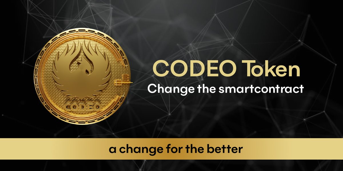 I just published CODEO TOKEN CHANGE THE SMARTCONTRACT link.medium.com/M14lcKclV7