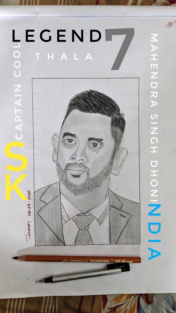 devil7akki's tweet photo. A small tribute to the G.O.A.T.  It doesnt matter how you start, Finish it like DHONI

07/07/1981

InspirationToMany
Beginners are many, Finishers are few.

To my favourite.Happy birthday Mahi.. you have been absolute legend of this game 🙌 @msdhoni  @ChennaiIPL @TheSevenLife_ https://t.co/fEzTIZ1GSS