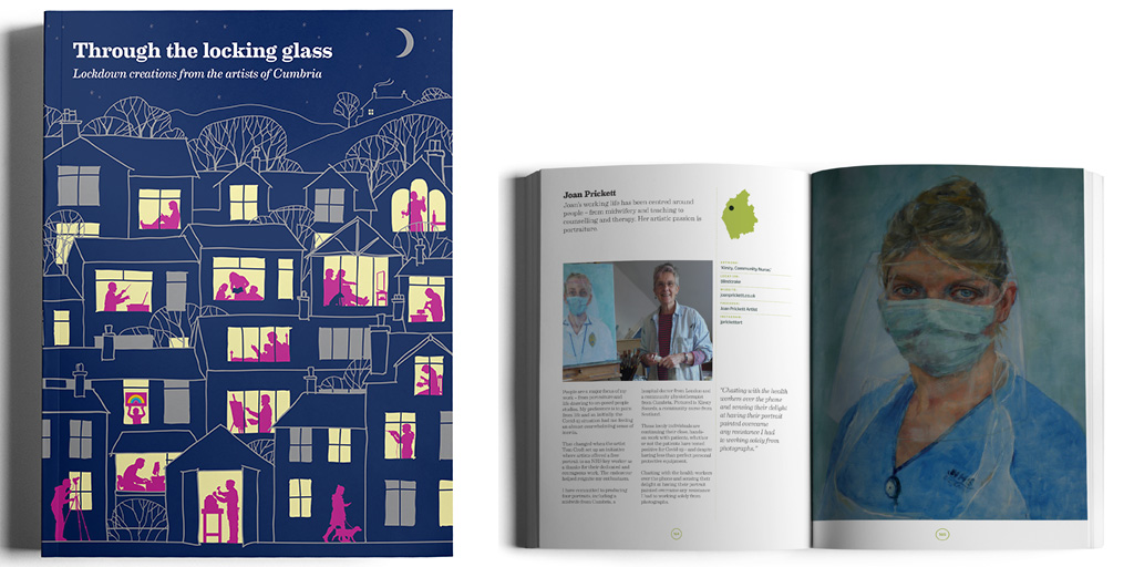 ByLakeland's tweet image. Through the Locking Glass... Cumbrian artists' responses to lockdown... now gone to print :-)