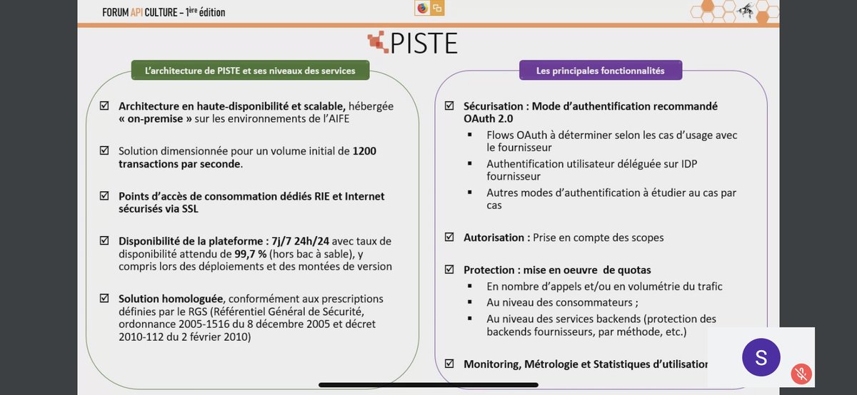 stephanetrainel's tweet photo. Forum #APIculture2020 4e conférence ce matin : Piste la plateforme qui connecte les utilisateurs et les fournisseurs de données ; merci @aife_officiel pour cette présentation &amp; démonstration qui illustrent parfaitement la force de cet outil pour orchestrer les échanges de données https://t.co/HLTt5vULNu