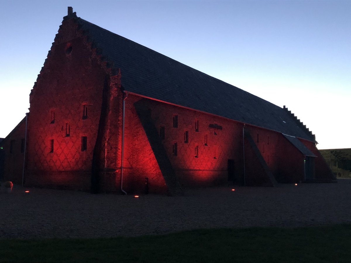 copdockhall's tweet photo. We joined other event venues by turning red on Monday to highlight the plight of the live entertainment industry because of Covid. Fingers crossed it ends soon and we're allowed to re-open profitably #lightitinred #copdockhall https://t.co/HrN8dzKIu2