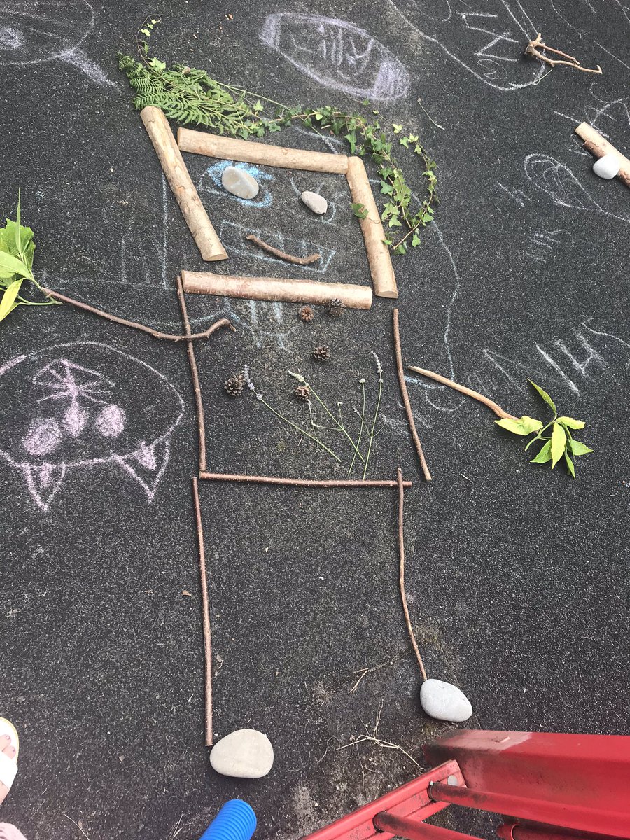 SWilliams_CHL's tweet photo. Meet Ivy the robot. We created her using natural materials. #BigOutdoorArtChallenge https://t.co/cFZc9i2QJW