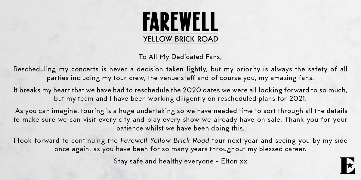 Elton John tweet media