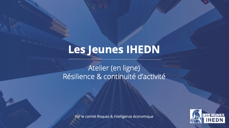 Jeunes_IHEDN's tweet photo. [#Atelier 📈] Quels sont les enseignements de la crise du #COVID19 au sein des organisations ? 

👉 Avec @VazrikMinassian @AdeniumBCP, nous aborderons la méthodologie du RETEX et les principaux enseignements de cette crise.

🗂 Inscriptions : 
https://t.co/I3gFuwcX2f https://t.co/TjMKcnSDL8