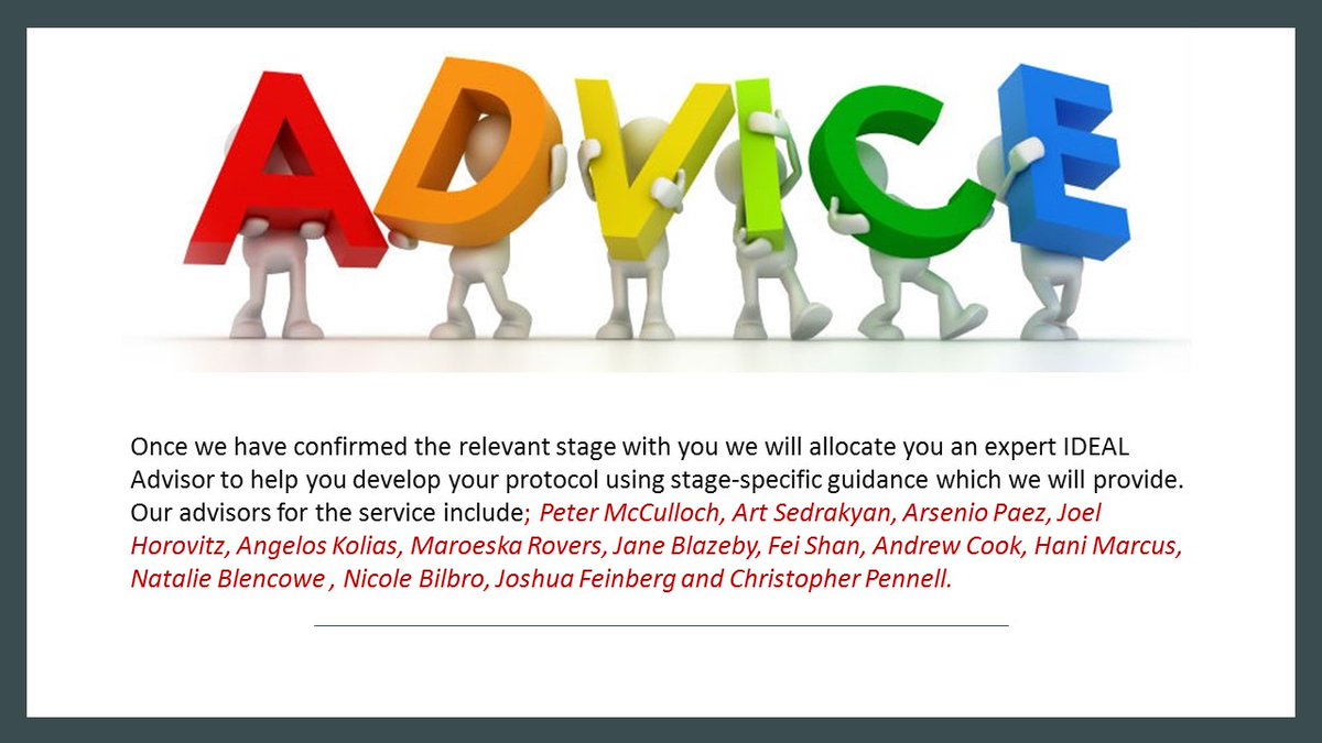 IDEALCollab's tweet photo. Are you developing a protocol to evaluate a new surgical technique or medical device? Would you appreciate some extra advice on your study design and methods? We are offering a new free service to help you - find out more https://t.co/cwePWBhggn  @NDSurgicalSci https://t.co/1epn5Q1SR2
