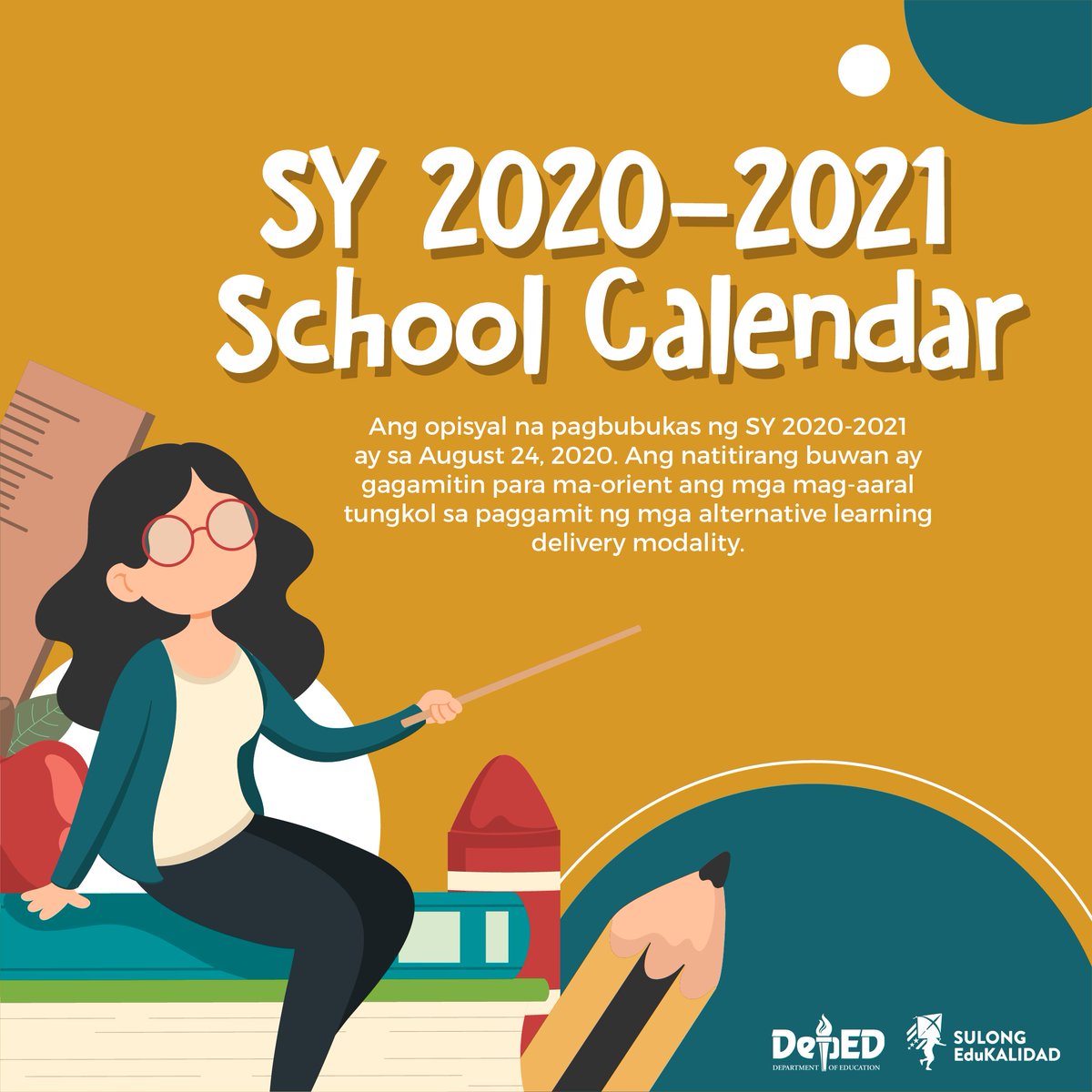 DepEd_PH's tweet photo. Bago muli buksan ang panibagong school year, ang natitirang buwan ay gagamitin para ma-orient ang mga mag-aaral tungkol sa paggamit ng mga alternative learning delivery modality, Basahin ang ilan sa mga tala at paalala nito. 

#SulongEduKalidad #DepEdBayanihan #DepEdPhilippines https://t.co/u7FCqmxo6o
