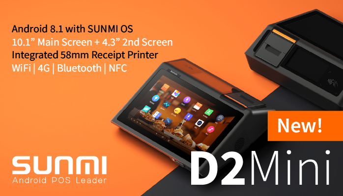 VarlinkLtd's tweet photo. Introducing the most compact @Sunmi_tech #Android #PoSTerminal to date, the D2 Mini.

View the D2 Mini on our store: https://t.co/XLb5ecCOE1

Prefer to call us? Contact our #EPoS Sales team:
Declan Toland | 01904 717186
Mo Rahman | 01904 717184 https://t.co/xV2gvaUWv2