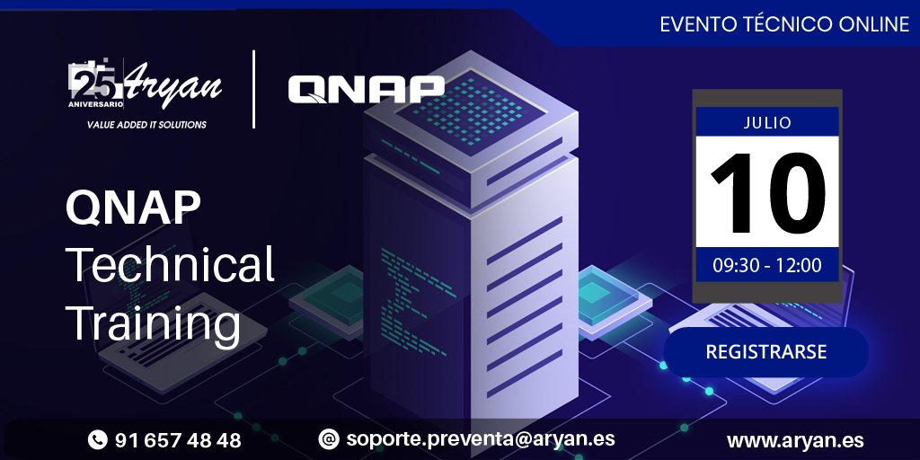 Aryan_VAD's tweet photo. #SAVETHEDATE Te esperamos el próximo 10 de julio en nuestro #webinar técnico sobre @QNAPEspana, donde aprenderás acerca de conexiones remotas, #backup y  #virtualización de #QNAP.

#HBS3 #HyperDataProtector #Boxafe #Snapshots

📆 10 de julio
⏰ 09h30
📝 https://t.co/rWJ7AYv9Ly https://t.co/ctkXKHTMPi