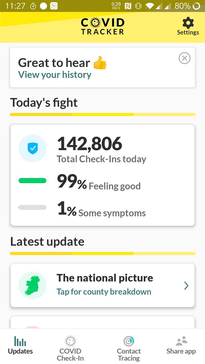 RuisongHan's tweet photo. COVID Tracker Ireland app. It is good that more and more techs can be used in our daily life, with a privacy-by-design rule. https://t.co/zx2QxHaOui