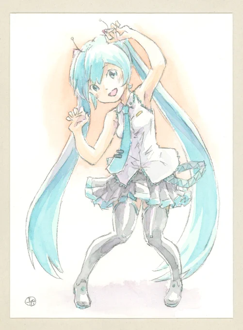 エイリアンわたしエイリアン～
ちょっとモーションオーバーめに描いてます 
