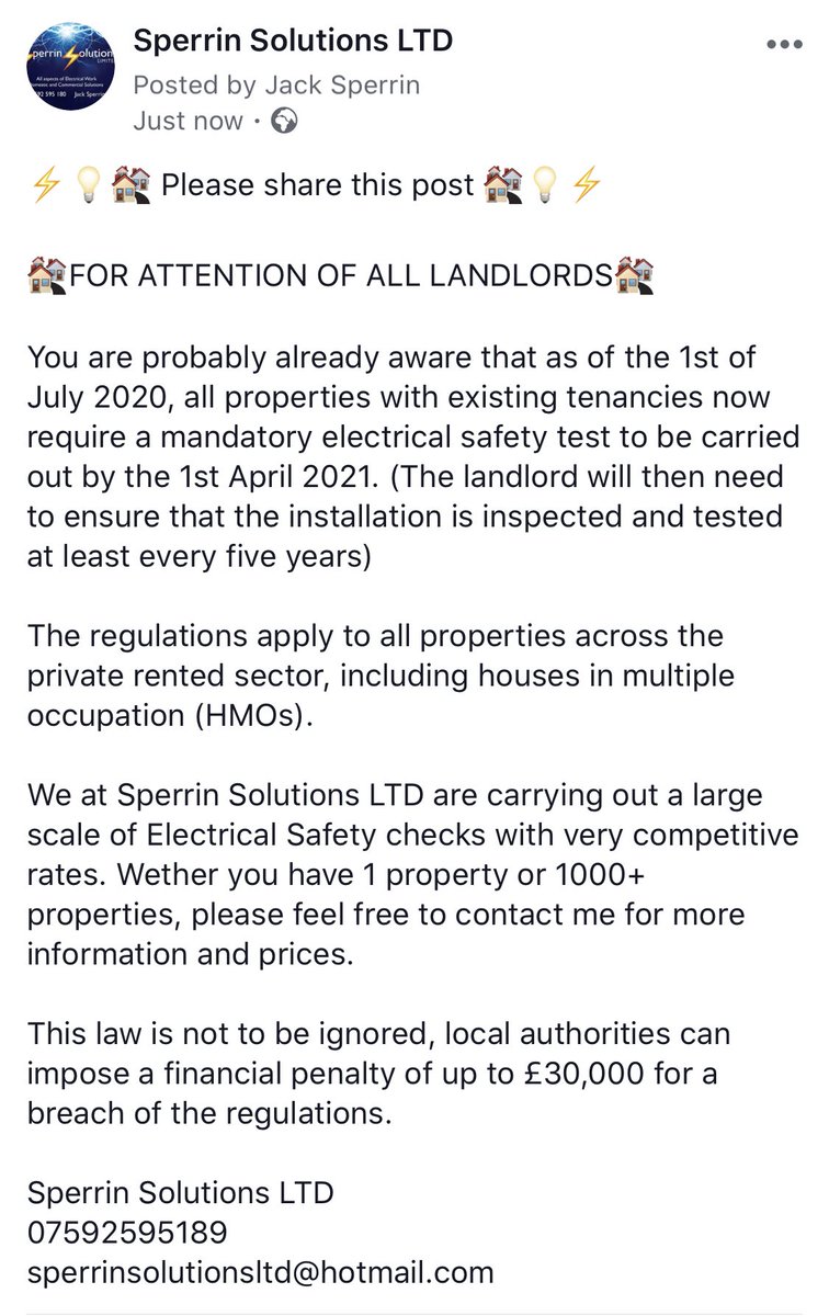 Sperrin Solutions LTD⚡️💡👷🏽‍♂️ tweet media