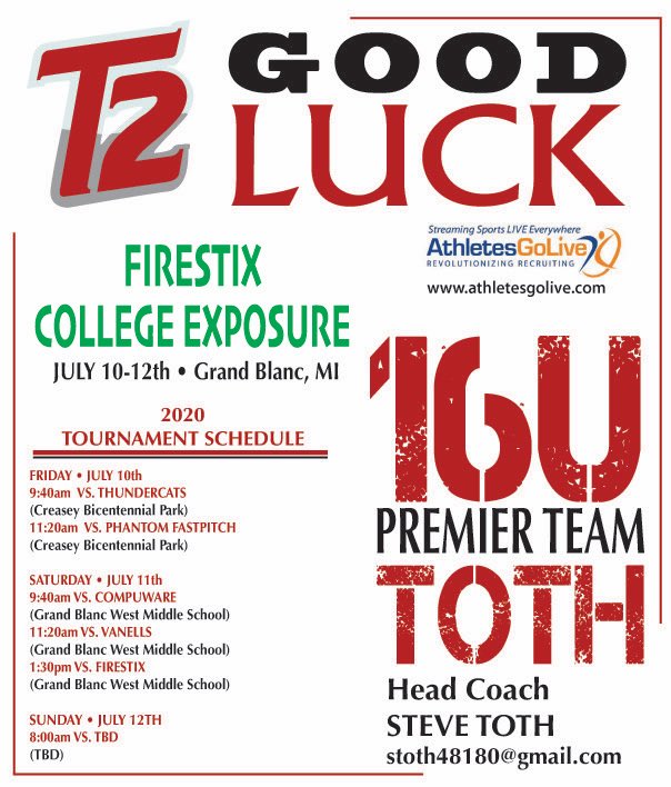 t2_toth's tweet photo. Looking ahead to Grand Blanc and our next tournament...don’t forget to tune in to AGL to watch these girls compete! Game scoring will be on GameChanger. #T2Proud https://t.co/kLPtVGkFxp