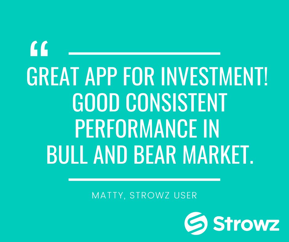 📈Take control of your financial future to grow your #money post-lockdown! Track your #investments and see your daily performance on Strowz App. 

Thank you Matty for your trust and positive review! 🙌

 #investment #investing #performance 

Capital at risk.