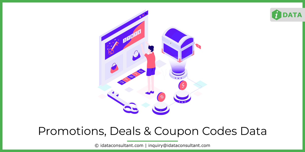 iDataConsultant's tweet image. Promotions, Deals &amp;amp; Coupon Codes Data

Website: idataconsultant.com

#amazoncouponcode #deals #coupons #offer #couponcodes #dealofffer #offercode #price #merchant #discountcodes #discount #data
