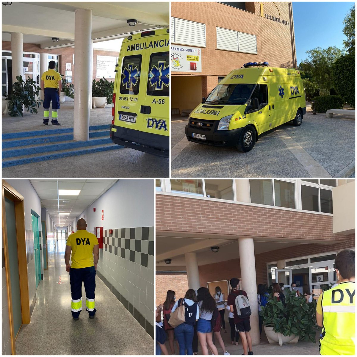 <a href="/DYAELCHE/">DYA ELCHE</a>  En una prueba tan importante como la PAU , no podía faltar un servicio preventivo. Gracias 
Y mucha suerte a l@s estudiantes.