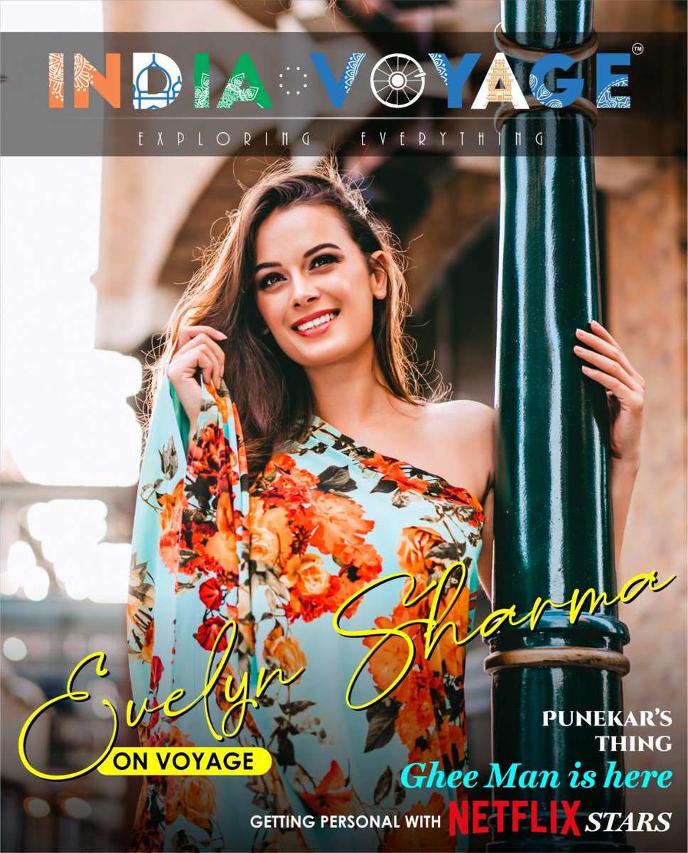 Our stunning <a href="/evelyn_sharma/">Evelyn Sharma</a>  on the cover of #IndiaVoyage magazine! 😍 Who wants to travel the world with her?! 🙋🌍💼 COMMENT where you would go! 💯