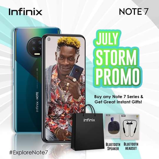 SlyMohammed2's tweet photo. We’ve got exciting news fam 📢
July just got better with the Infinix July Storm Promo😎
All you gotta do is purchase any Infinix Note 7 series to win amazing gifts 🎁 instantly.😍
Visit the nearest Infinix shop to get yours❗️
#ExploreNote7 #XJulyStormPromo https://t.co/5wHFMnHOCI