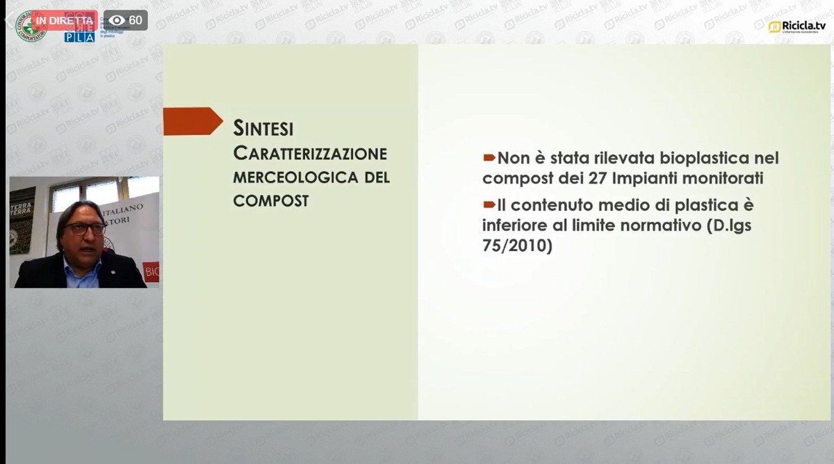 Lo studio 🔎ha confermato inoltre, così come per la precedente ricerca, l’assenza di #bioplastiche nel compost a dimostrazione della effettiva #degradazione della bioplastica negli impianti. #studioCicCorepla