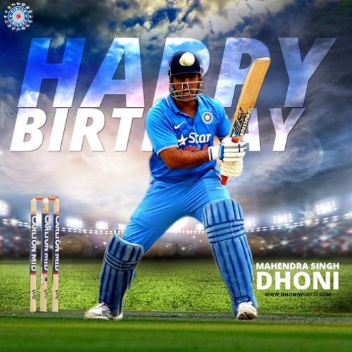 Happy Birthday Mahendra Singh Dhoni Sir 