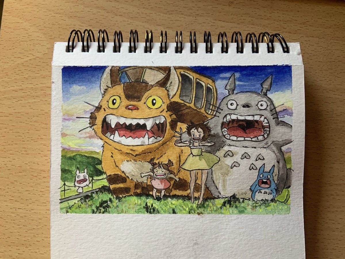 softariel's tweet photo. Si je devais faire un palmarès de mes aquarelles, je prendrais celles ci https://t.co/syAct1gnFr