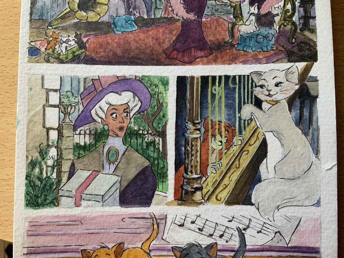 softariel's tweet photo. Si je devais faire un palmarès de mes aquarelles, je prendrais celles ci https://t.co/syAct1gnFr