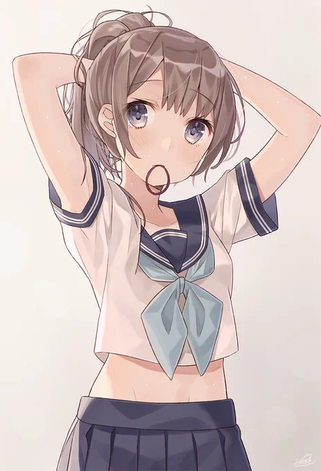 ポニテちゃん〜! #ポニーテールの日 